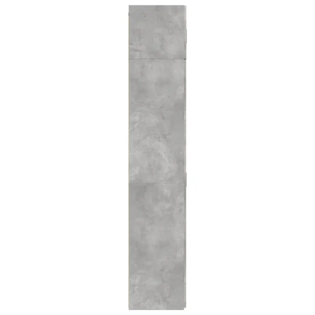 Armoire de rangement gris béton 70x42,5x225cm bois d'ingénierie