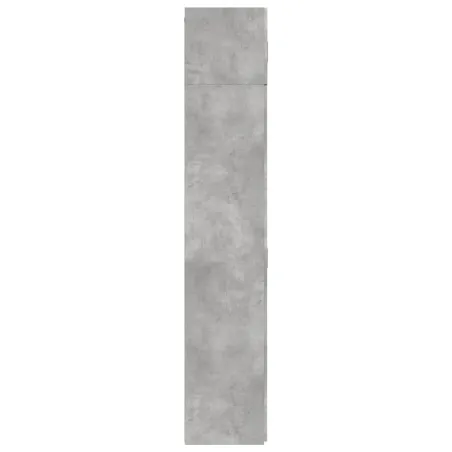 Armoire de rangement gris béton 70x42,5x225cm bois d'ingénierie