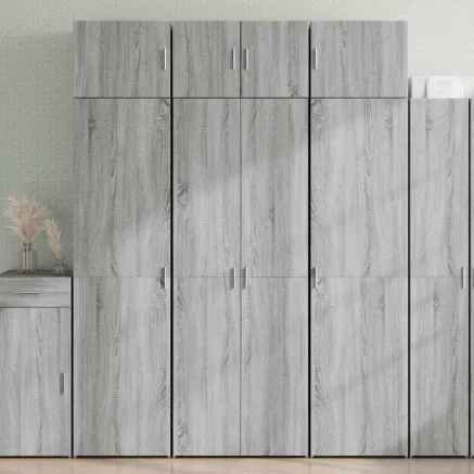 Armoire de rangement sonoma gris 70x42,5x225 cm