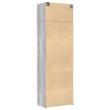Armoire de rangement sonoma gris 70x42,5x225 cm