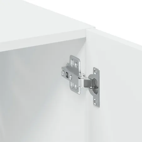 Armoire de rangement blanc 70x42,5x225 cm bois d'ingénierie