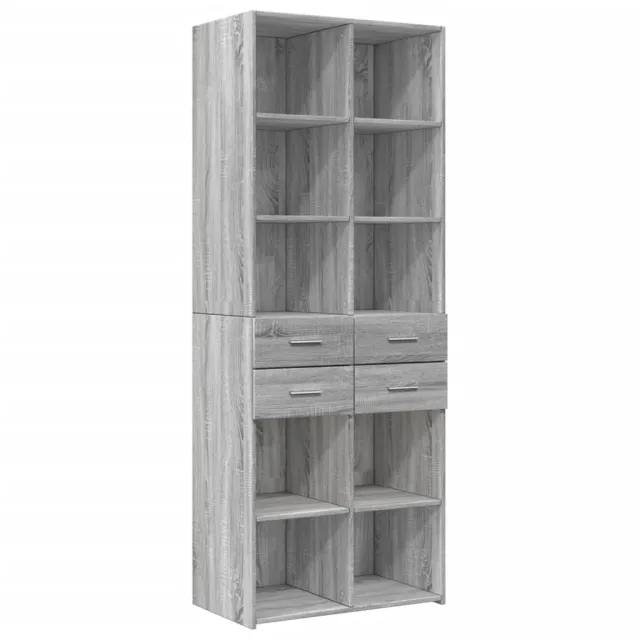 Armoire de rangement sonoma gris 70x42,5x225 cm