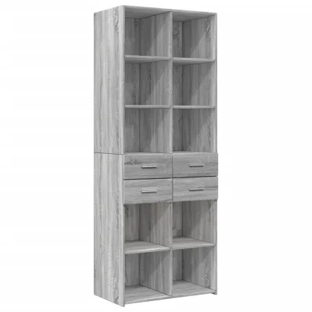 Armoire de rangement sonoma gris 70x42,5x225 cm