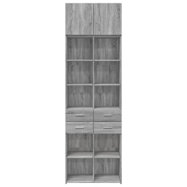 Armoire de rangement sonoma gris 70x42,5x225 cm