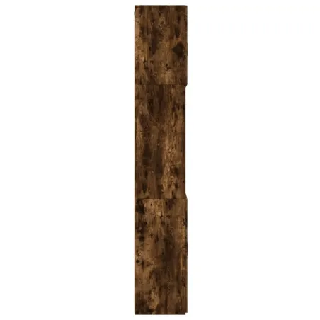 Buffet haut chêne fumé 80x42,5x249 cm bois d'ingénierie