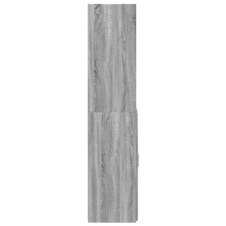 Buffet haut sonoma gris 70x42,5x185 cm bois d'ingénierie