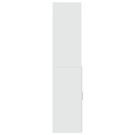 Buffet haut blanc 80x42,5x185 cm bois d'ingénierie