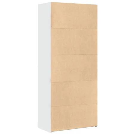 Buffet haut blanc 80x42,5x185 cm bois d'ingénierie