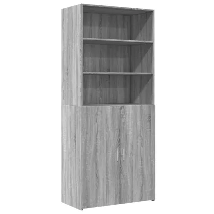 Buffet haut sonoma gris 80x42,5x185 cm bois d'ingénierie 2