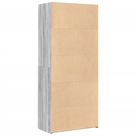 Buffet haut sonoma gris 80x42,5x185 cm bois d'ingénierie