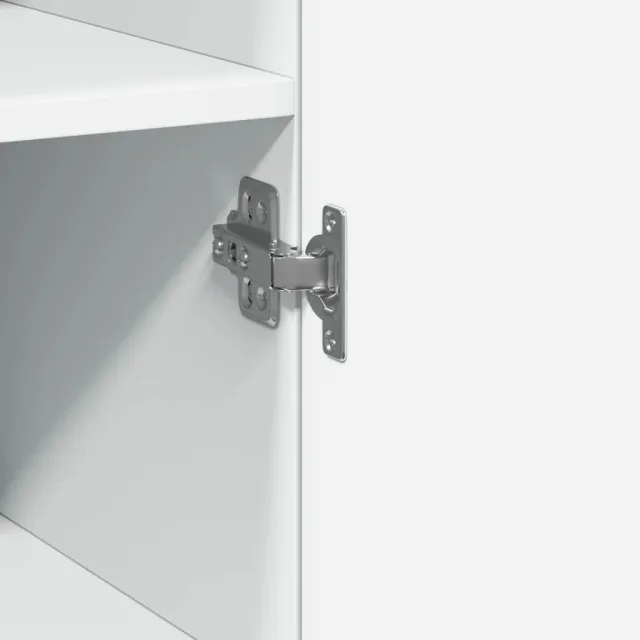 Buffet haut blanc 30x42,5x185 cm bois d'ingénierie