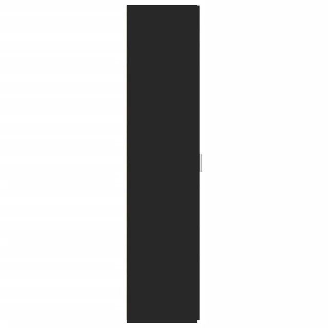 Buffet haut noir 30x42,5x185 cm bois d'ingénierie