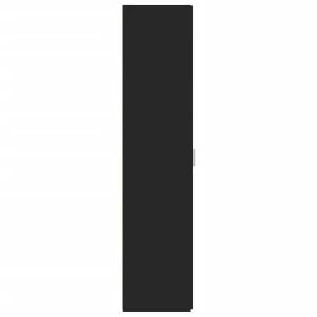 Buffet haut noir 30x42,5x185 cm bois d'ingénierie