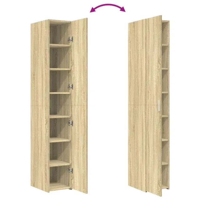 Buffet haut chêne sonoma 30x42,5x185 cm bois d'ingénierie
