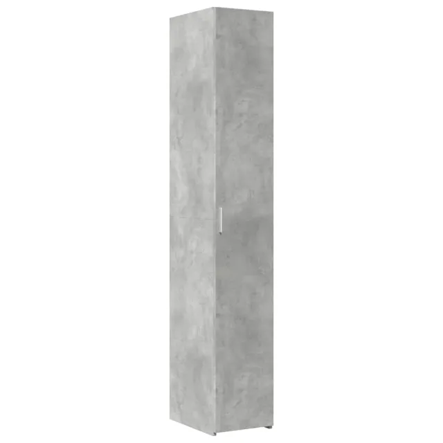 Buffet haut gris béton 30x42,5x185 cm bois d'ingénierie