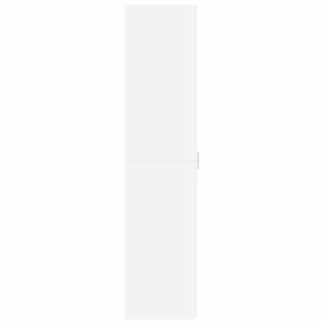 Buffet haut blanc 40x42,5x185 cm bois d'ingénierie