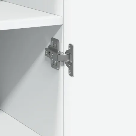 Buffet haut blanc 40x42,5x185 cm bois d'ingénierie