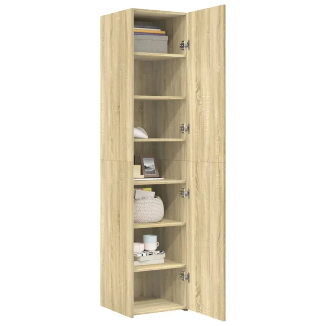 Buffet haut chêne sonoma 40x42,5x185 cm bois d'ingénierie