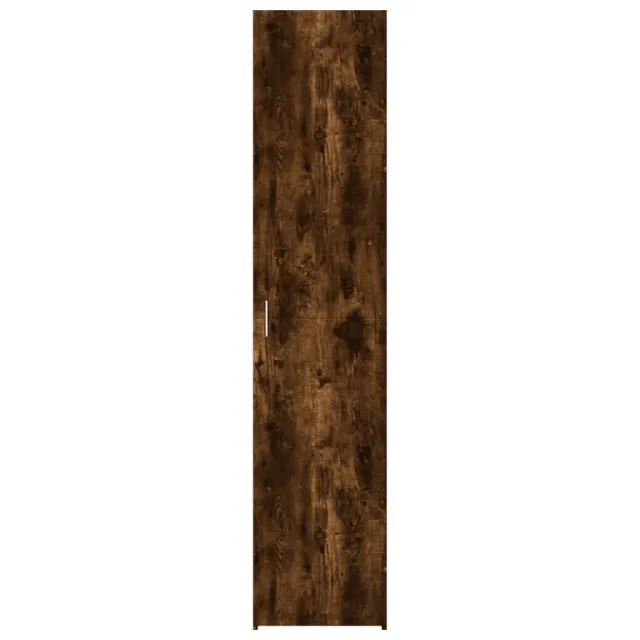 Buffet haut chêne fumé 40x42,5x185 cm bois d'ingénierie