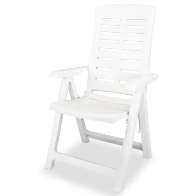 Mobilier à manger d'extérieur 5 pcs Plastique Blanc