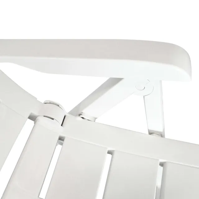 Mobilier à manger d'extérieur 5 pcs Plastique Blanc