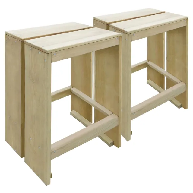 Meubles de bar de jardin 3 pcs Bois de pin imprégné