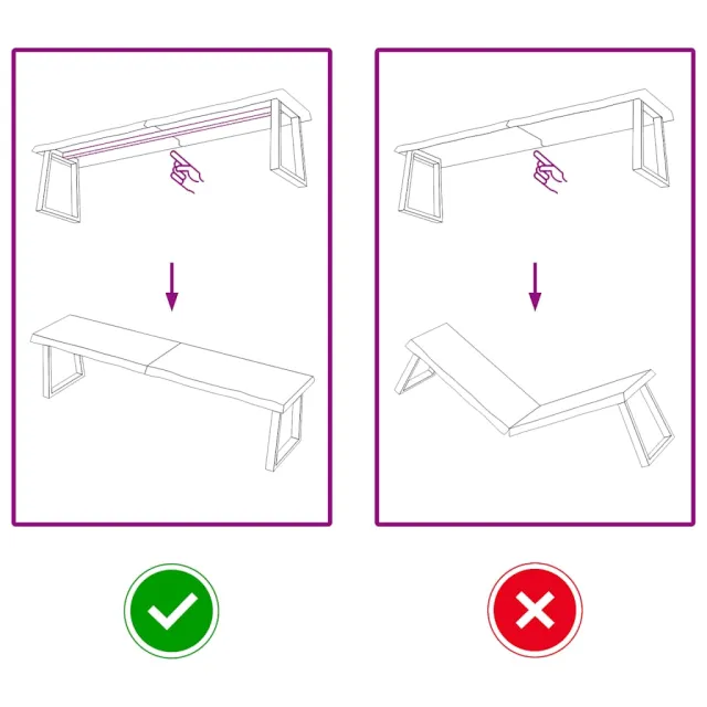 Dessus de table marron foncé bois chêne massif traité