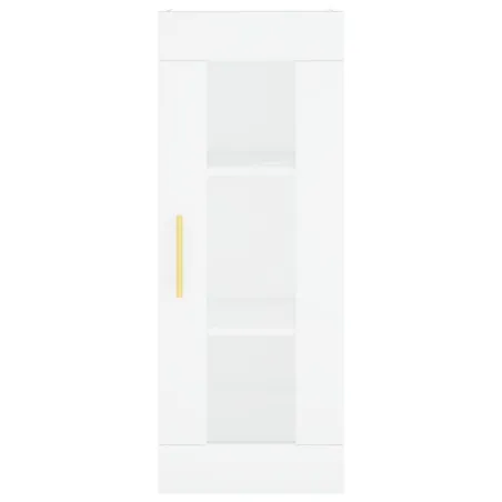 Buffet haut Blanc 34,5x34x180 cm Bois d'ingénierie