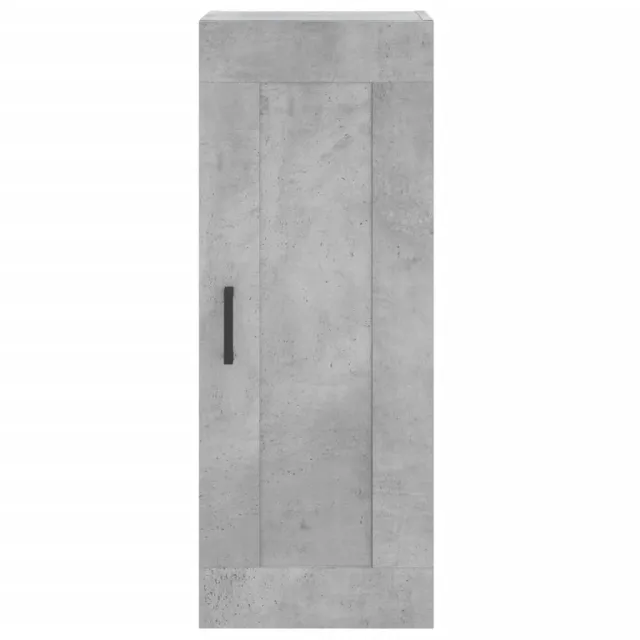 Buffet haut Gris béton 34,5x34x180 cm Bois d'ingénierie