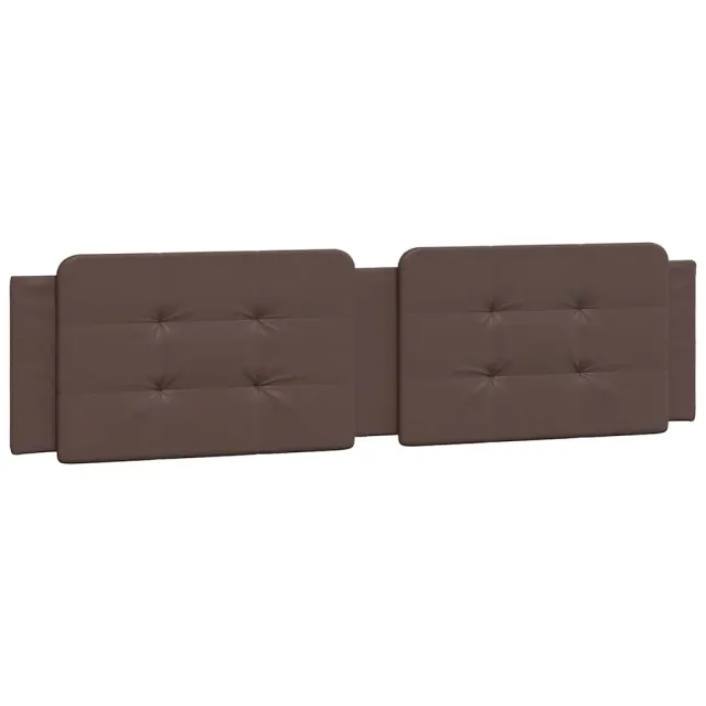 Cadre de lit sans matelas Zadar marron 200x200 cm similicuir