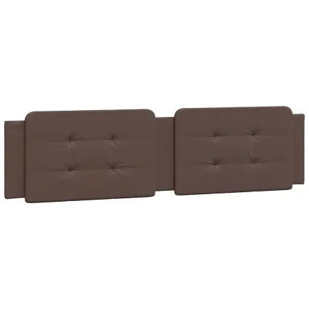 Cadre de lit sans matelas Zadar marron 200x200 cm similicuir