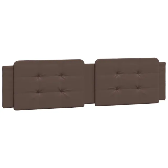 Cadre de lit avec LED sans matelas Zadar marron 200x200 cm