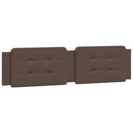 Cadre de lit avec LED sans matelas Zadar marron 200x200 cm