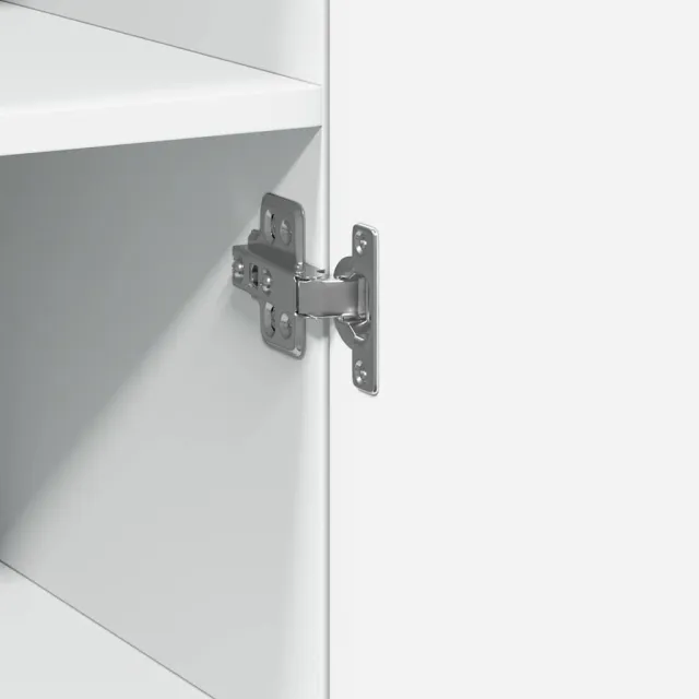 Buffet haut blanc 45x42,5x185 cm bois d'ingénierie