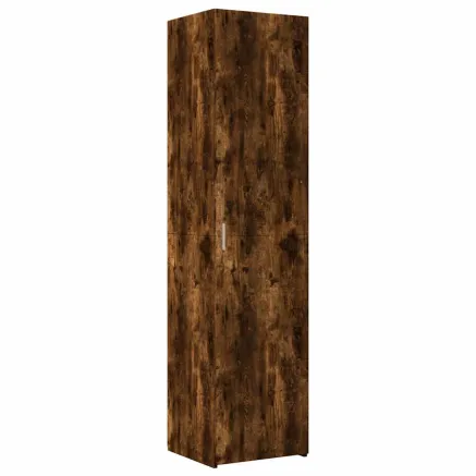 Buffet haut chêne fumé 45x42,5x185 cm bois d'ingénierie 2