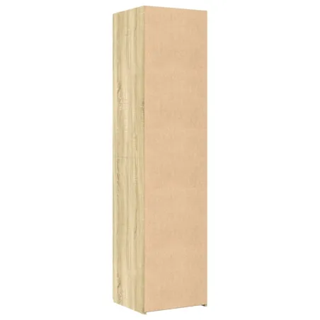 Buffet haut chêne sonoma 50x42,5x185 cm bois d'ingénierie