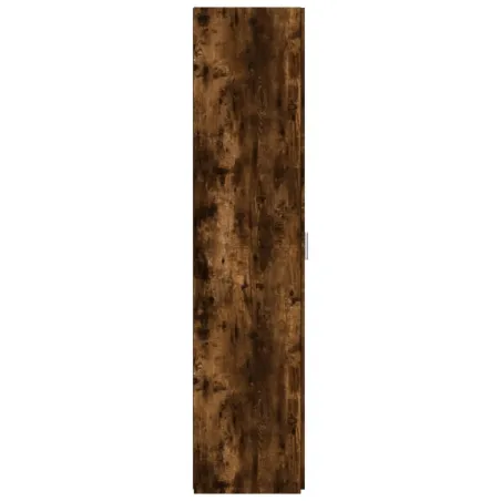 Buffet haut chêne fumé 50x42,5x185 cm bois d'ingénierie