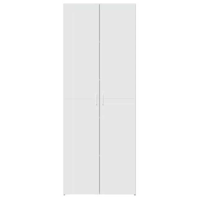 Buffet haut blanc 70x42,5x185 cm bois d'ingénierie