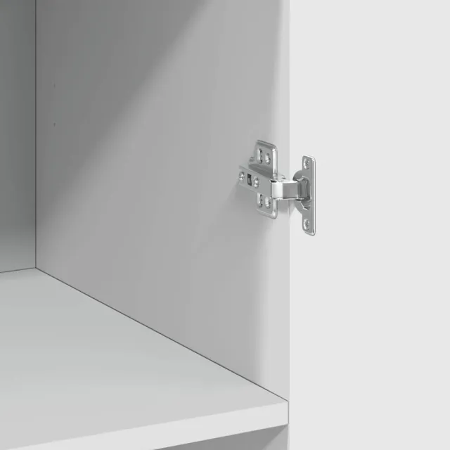 Buffet haut blanc 70x42,5x185 cm bois d'ingénierie