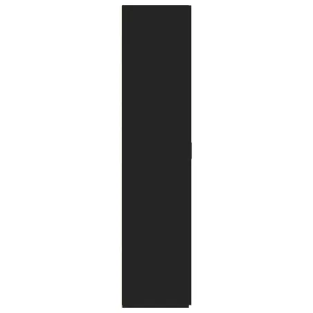 Buffet haut noir 70x42,5x185 cm bois d'ingénierie