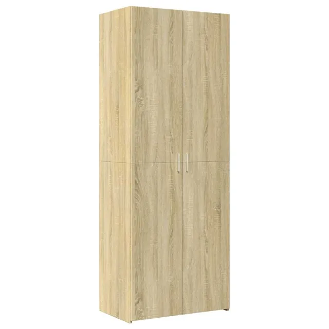 Buffet haut chêne sonoma 70x42,5x185 cm bois d'ingénierie