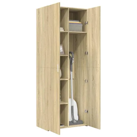 Buffet haut chêne sonoma 70x42,5x185 cm bois d'ingénierie