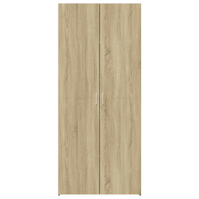 Buffet haut chêne sonoma 70x42,5x185 cm bois d'ingénierie