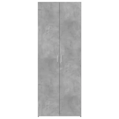 Buffet haut gris béton 70x42,5x185 cm bois d'ingénierie