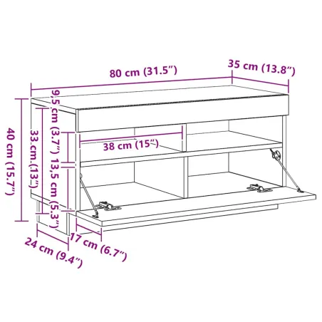 Buffet haut gris béton 70x42,5x185 cm bois d'ingénierie