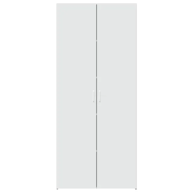 Buffet haut blanc 80x42,5x185 cm bois d'ingénierie