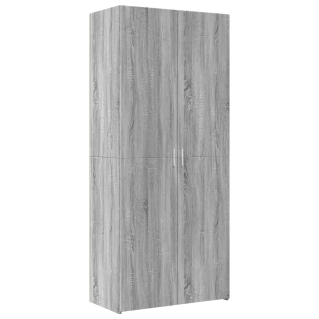 Buffet haut sonoma gris 80x42,5x185 cm bois d'ingénierie