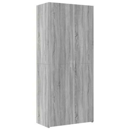 Buffet haut sonoma gris 80x42,5x185 cm bois d'ingénierie