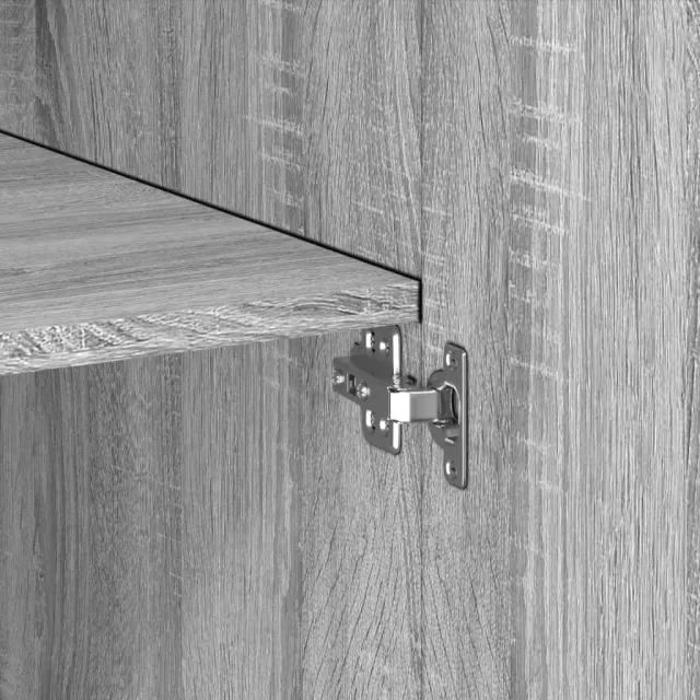 Buffet haut sonoma gris 80x42,5x185 cm bois d'ingénierie