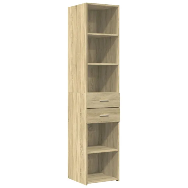 Buffet haut chêne sonoma 40x42,5x185 cm bois d'ingénierie
